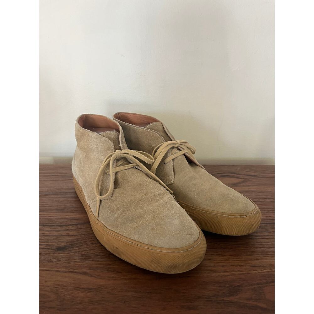 Common Projects Tan Suede Leather Chukka Sneakers Made in Italy sz EU44 Boho - Picture 2 of 9
